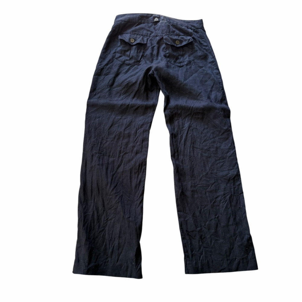 Vintage Naf Naf linen black Pants size 36EU